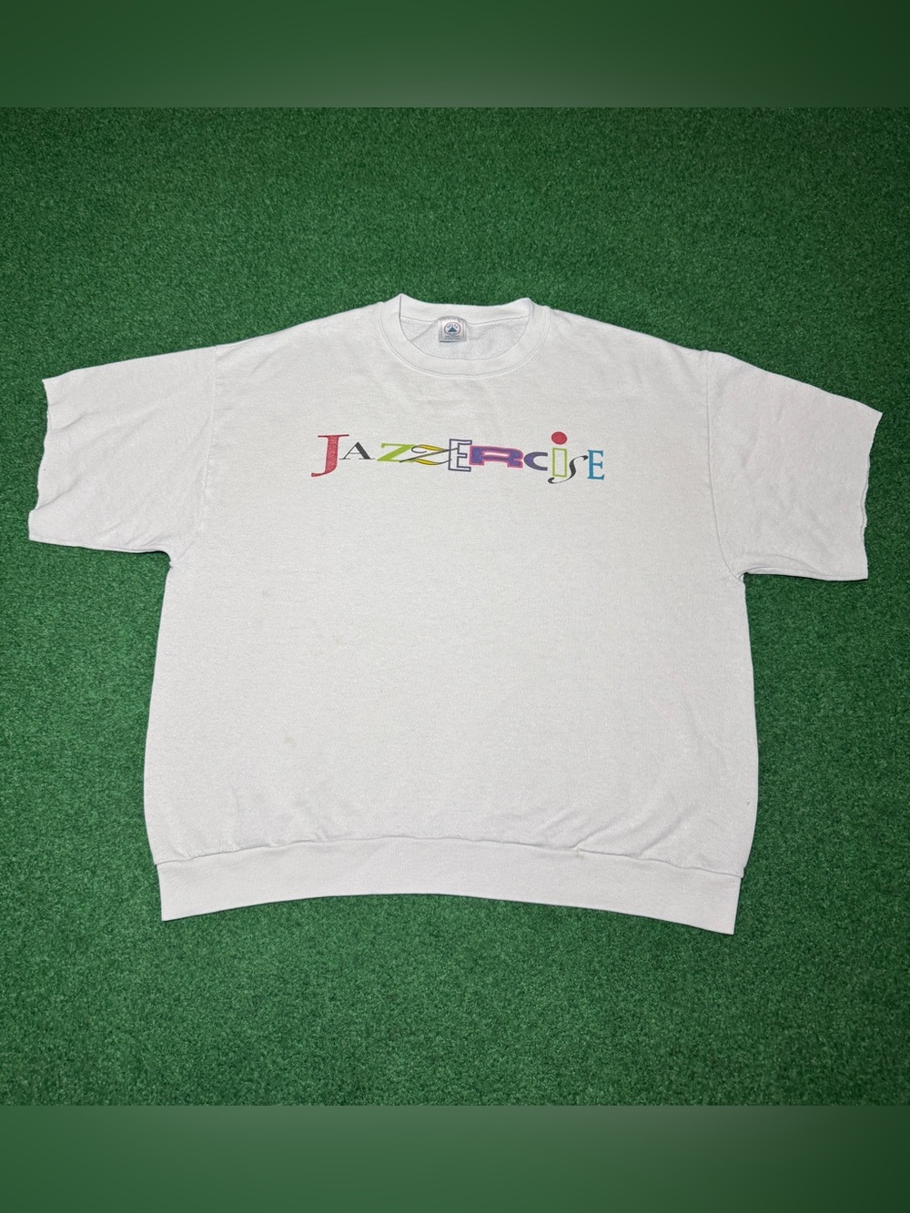 Jazzercise Vintage Short Sleeve Sweatshirt XL 80s 90s Crewneck